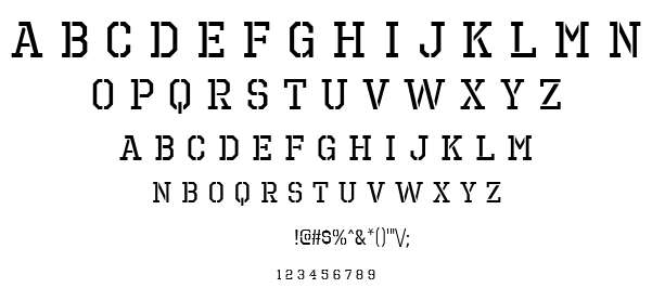 Octin Prison font