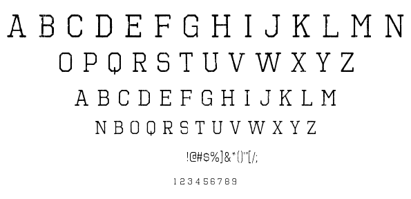 Octin Vintage Free font