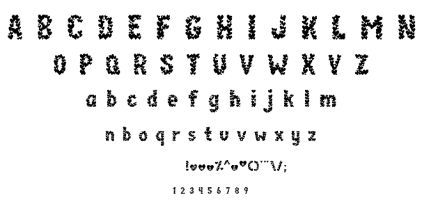 Paper Hearts font