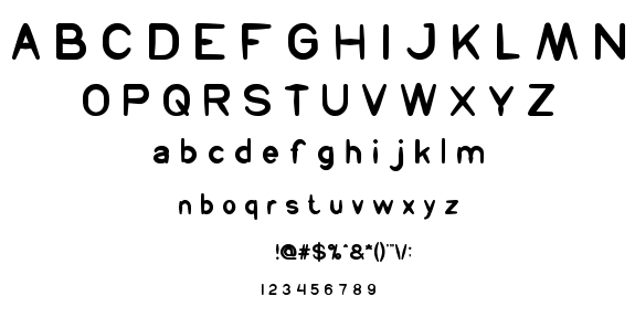prehistoric font