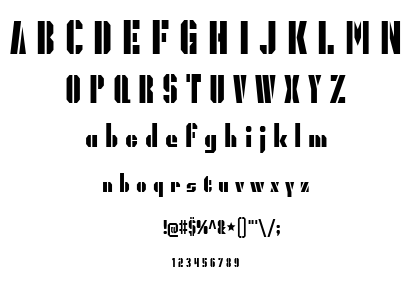 President Gas font