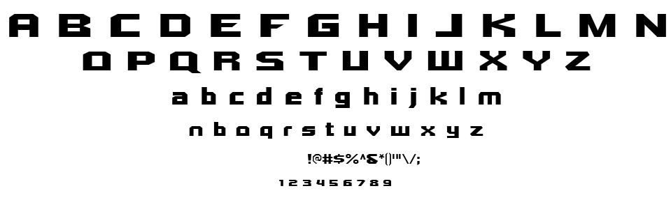 Quadrangle font