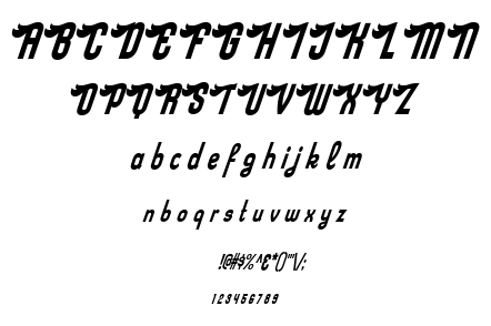 Sloe Gin Rickey font