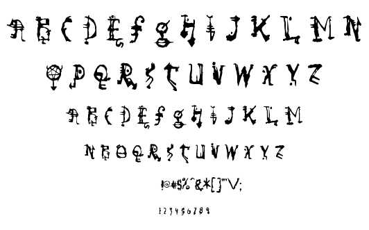 So Run Down font