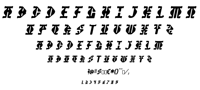Stupefaction font