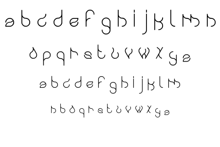 swinging swan font