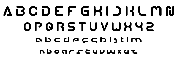 techno various font