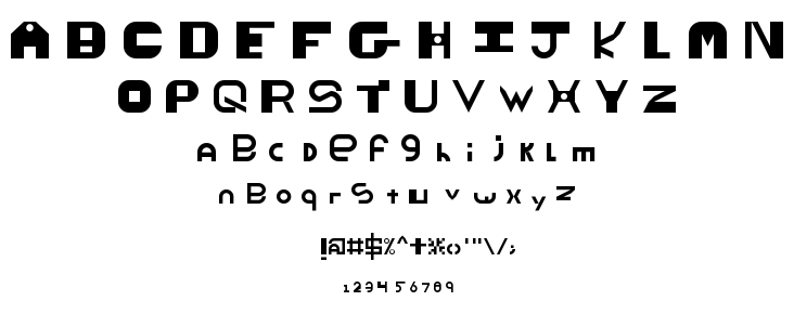 ThickThin font