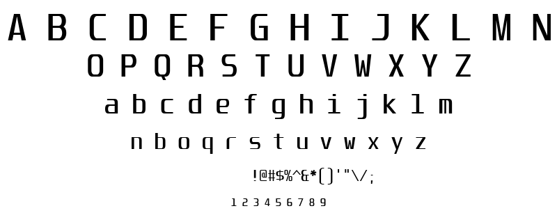 Unispace font