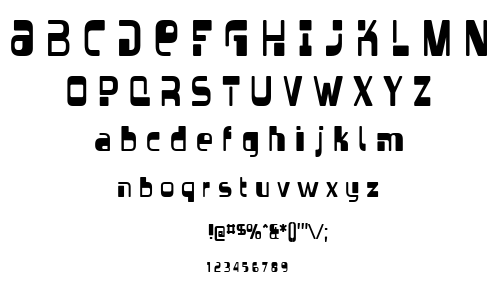 Vectroid font