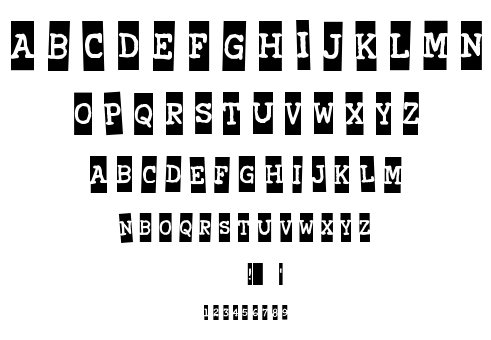 Xerography font