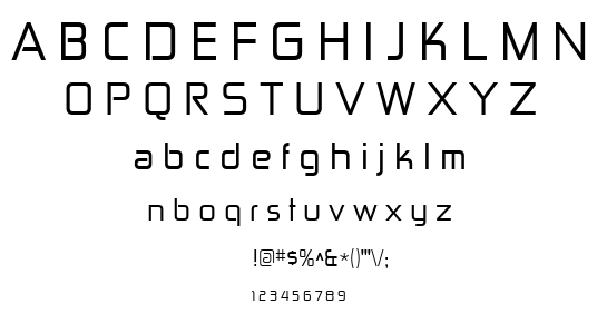 Zekton font