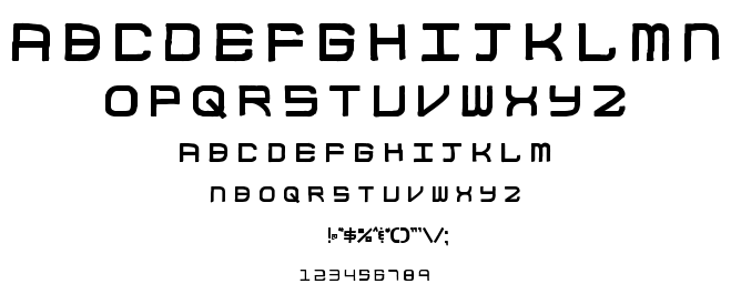 003 Block Code font