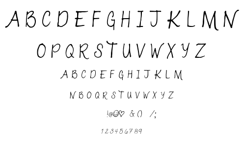 003 Katie Caps font