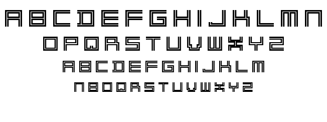 2lines font