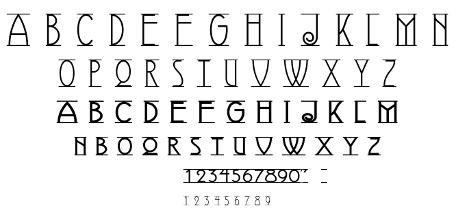 Avignon font