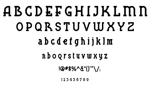 Blue Plate Special SW font