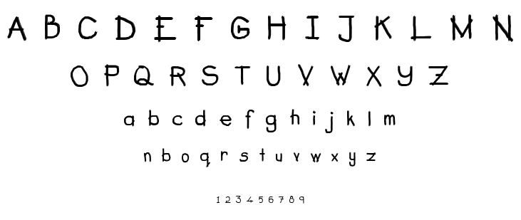 Berus Rambut Kuda font