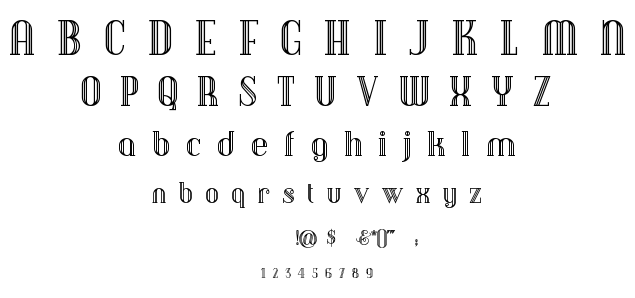 Debonair Inline font