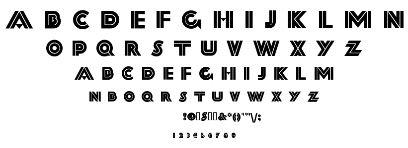 Forty Second Street font
