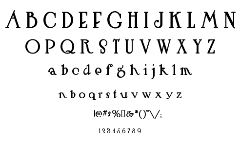 Hut Sut Ralston font
