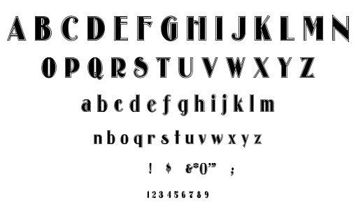 Oldgate Lane Outline font