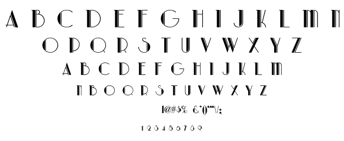 Park Lane NF font