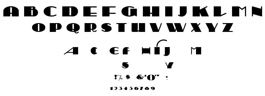 Sesquipedalian font