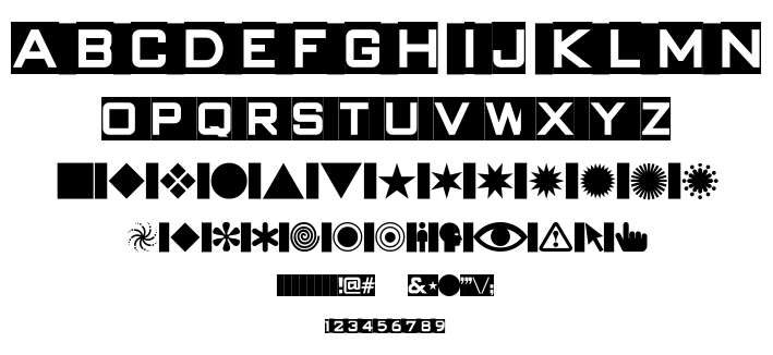 Swish Buttons font