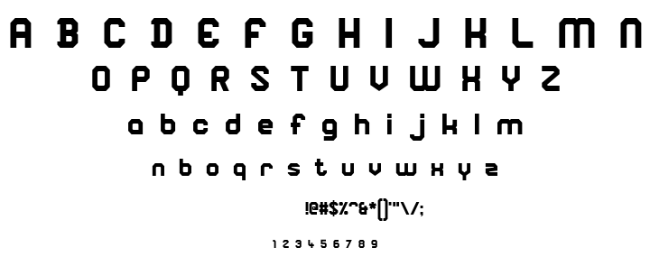 Square Block font