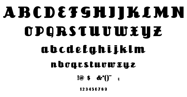 Unicorn NF font