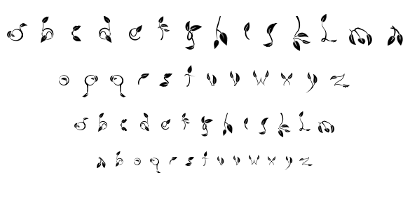 Dedaun font