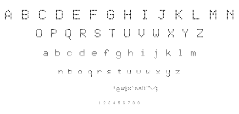 JD LCD Rounded font