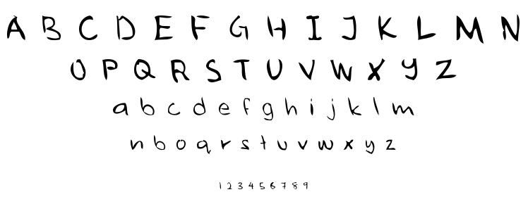 Ugly Hand Writing font