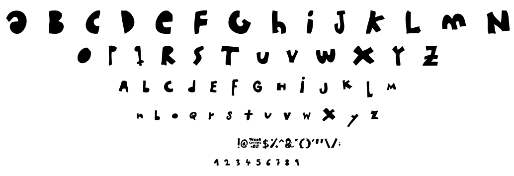 woodcutter MMXII font