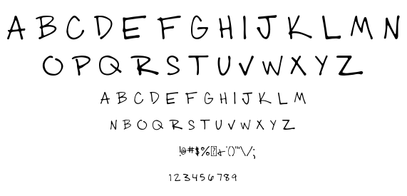 003 Engineer’s Hand font