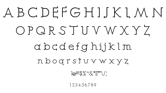 003 Ranger font
