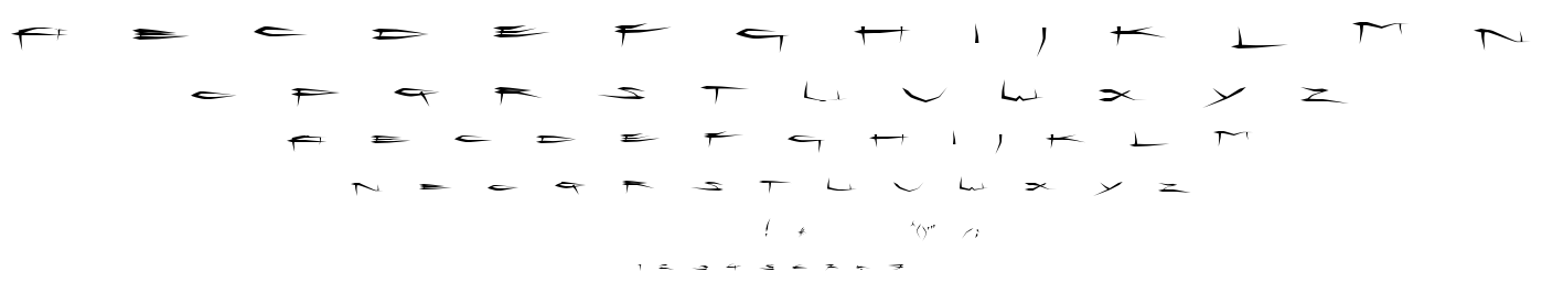 CuTTiNg LiNe font