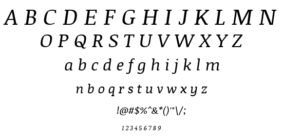 Noticia Text font
