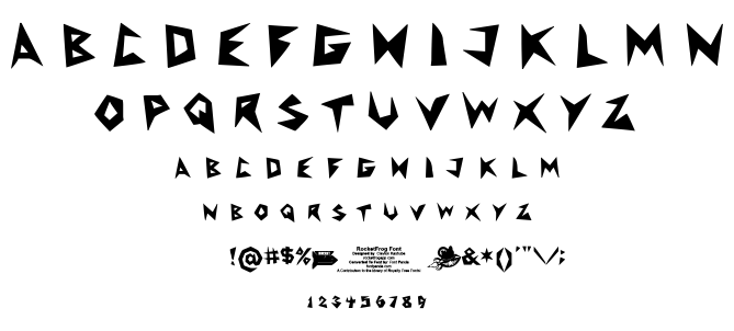 RocketFrog font