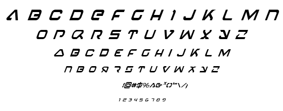 4114 Blaster font