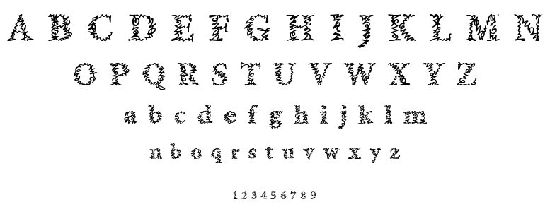 A Morris Line font