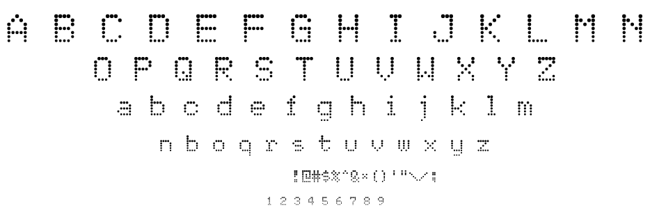 Atomic Clock Radio font