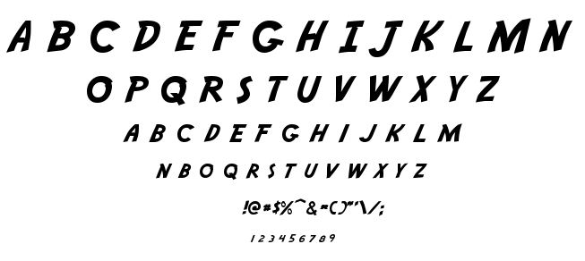 Adventure font