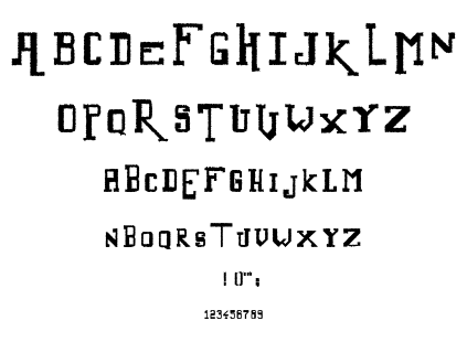 Alternate font