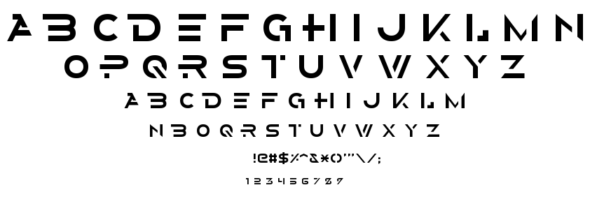 Alternity font