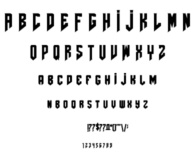 AmazDooM font