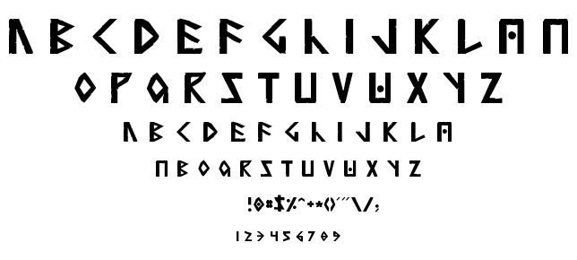 Anglorunic font