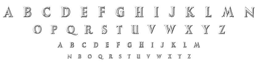 Augustus Beveled font