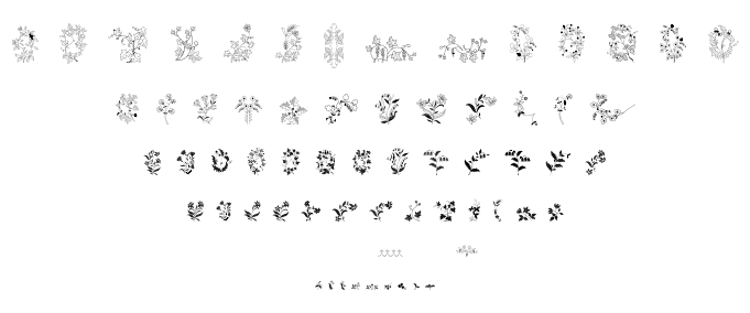 Azalleia Ornaments font